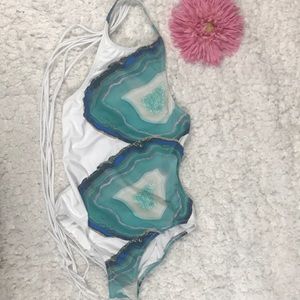 BELUSSO carine HighNeck maillot swimsuit one piece